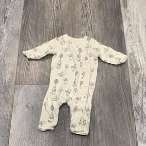 H&M Cream Baby One Piece with Balloon Print